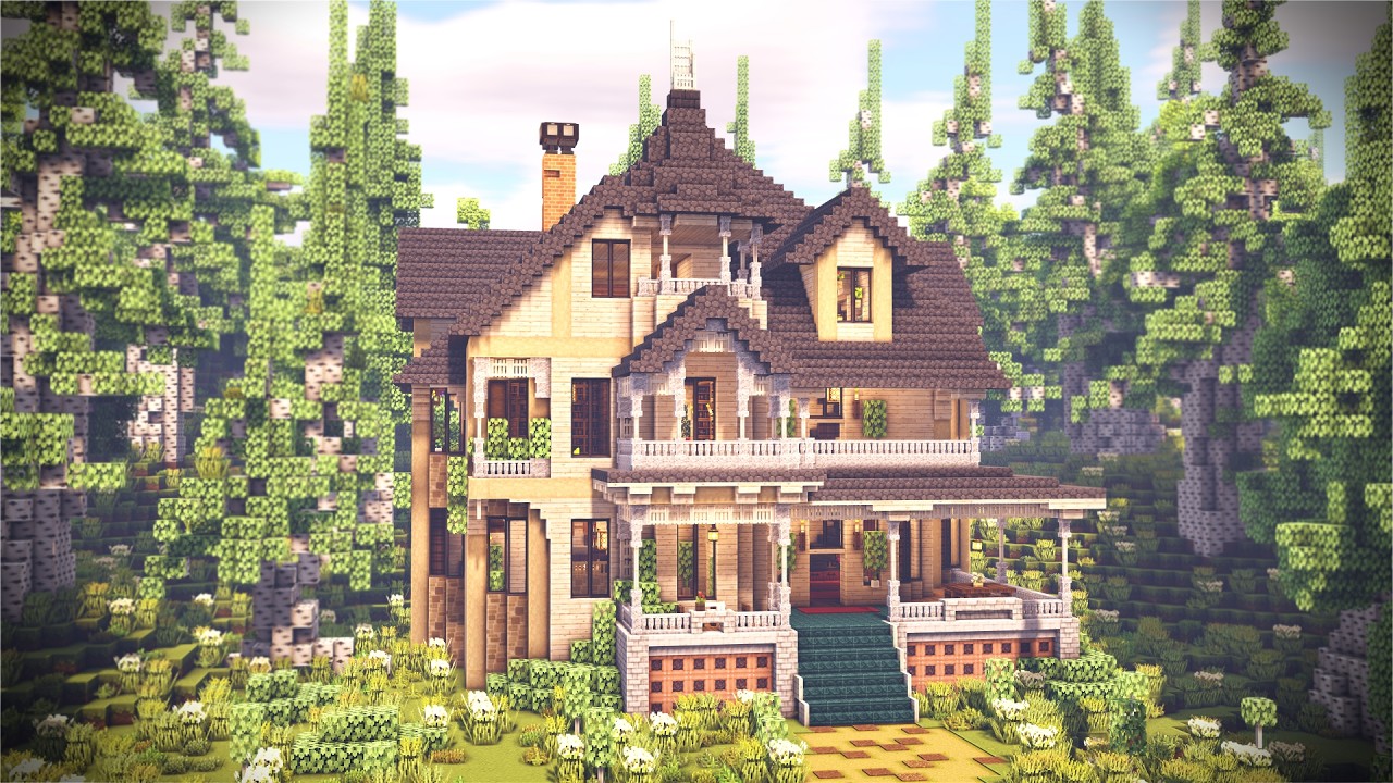 Minecraft | Как Построить Викторианский Дом + Интерьер | Туториал