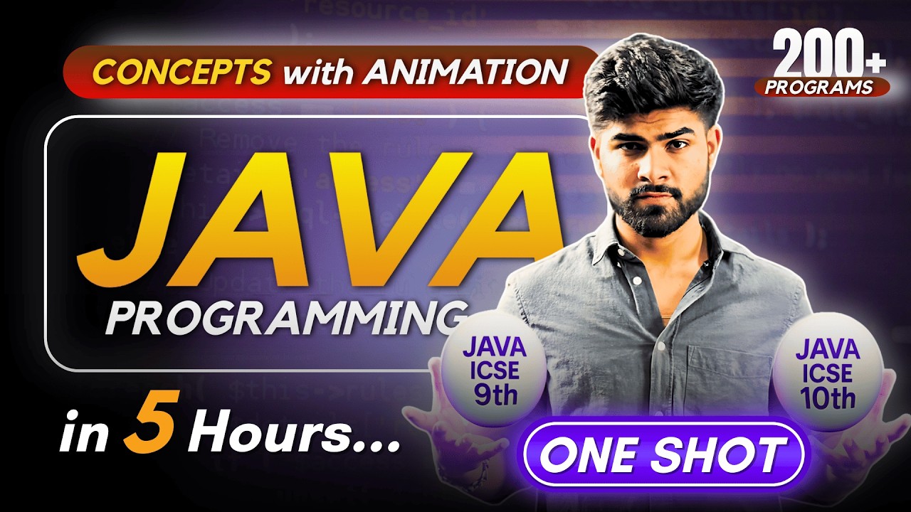 Java Programming Marathon | ICSE Class 9 & 10 Syllabus | Computer Applications
