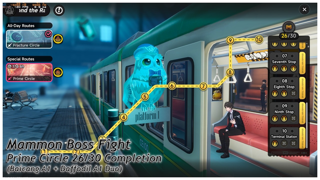 Mammon Fight (Baicang & Daffodil A1 Duo) Terminal Station, Prime Circle 1st Completion (26/30 Stars)