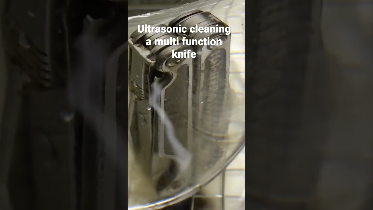ultrasonic cleaning a leatherman knife