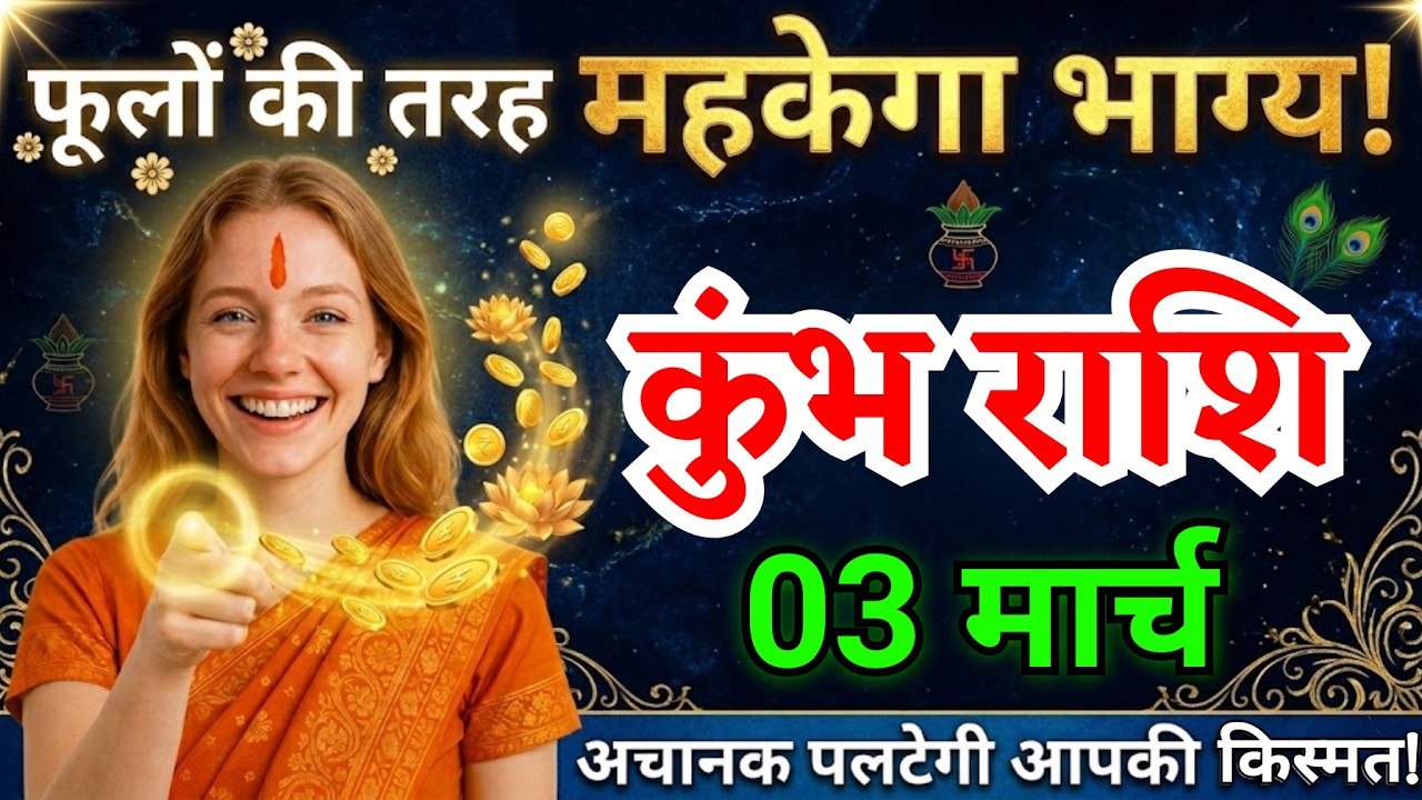 3 मार्च, कुंभ राशि वालों फूलों की तरह महकेगा भाग्य, Kumbh Rashi
