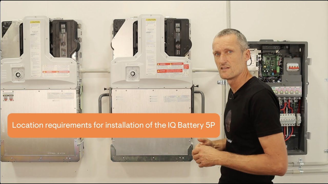 Location requirements for installation of the IQ Battery 5P