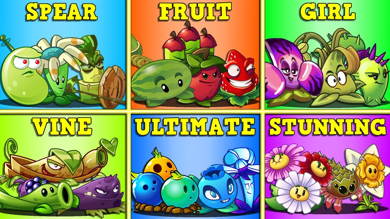 Random 6 Team Plants Battlez - Who Will Win? - PvZ 2 Team Plants vs Team Plant