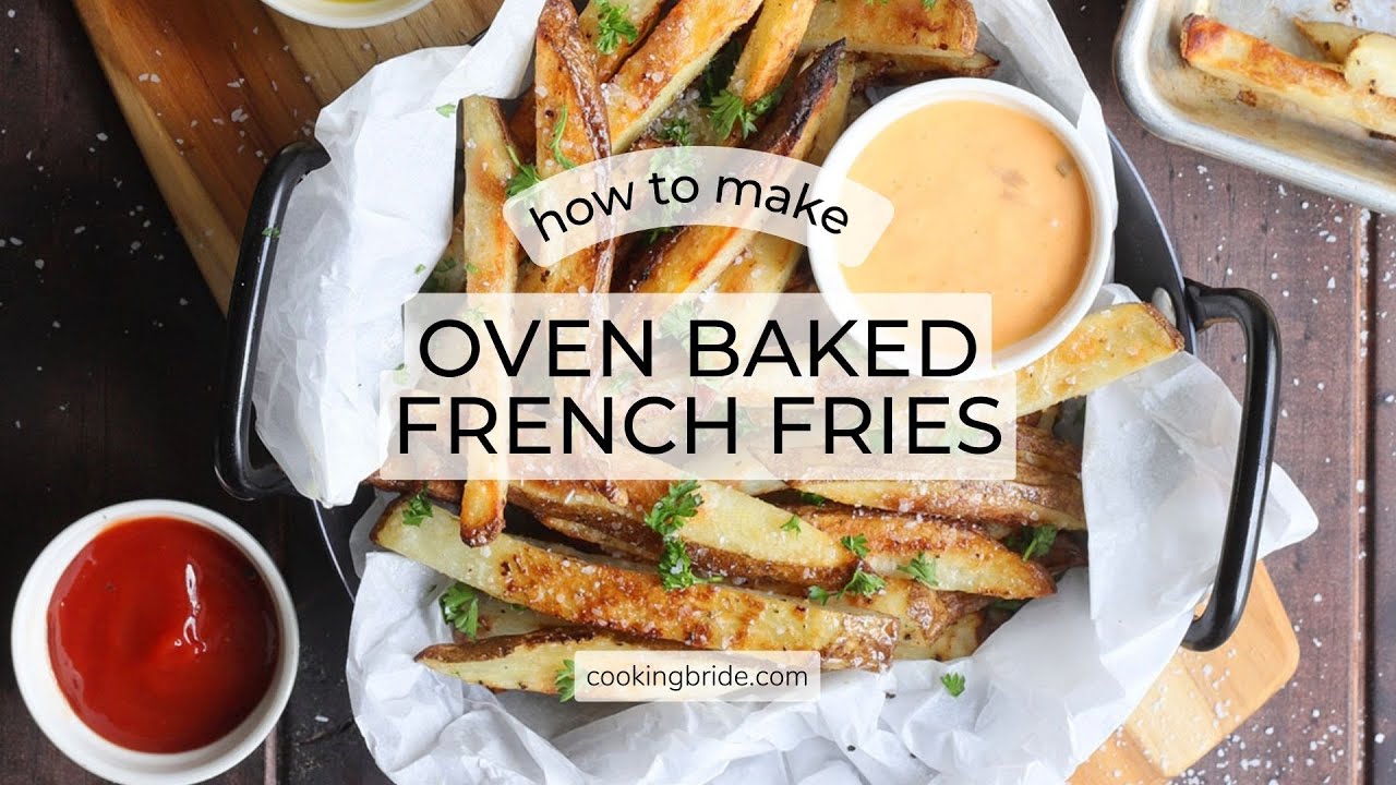 Crispy Oven Baked French Fries | No Deep Frying, Perfect Every Time 🍟