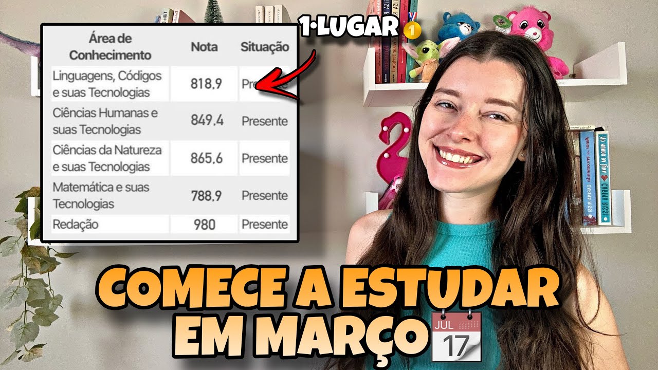 COMO COMEÇAR A ESTUDAR PARA O ENEM 2026 SOZINHO E DO ZERO | Começando em Março!!!