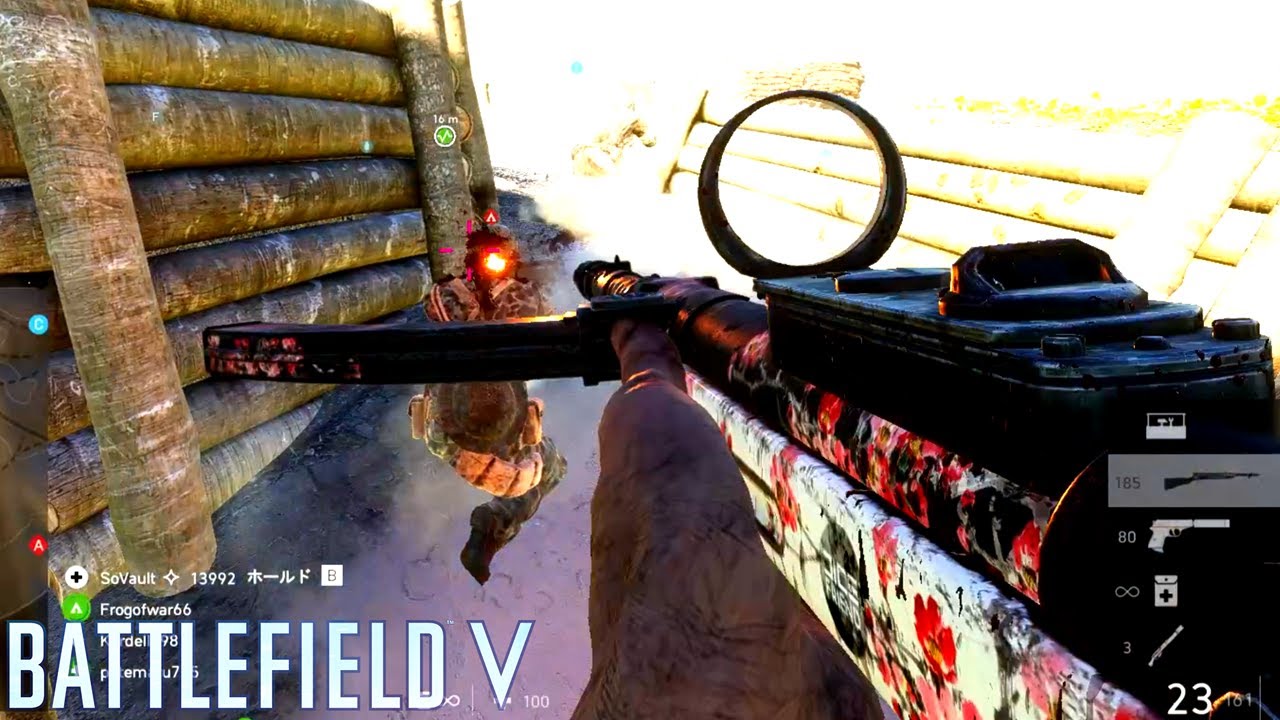 日本軍100式観音地蔵で芋爺昇天２８連発【BATTLEFIELD V-BFV