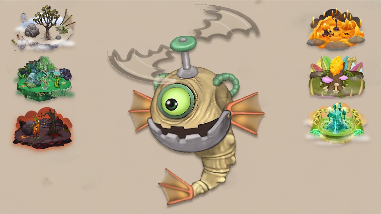 Cybop - All Monster Sounds & Animations (My Singing Monsters)