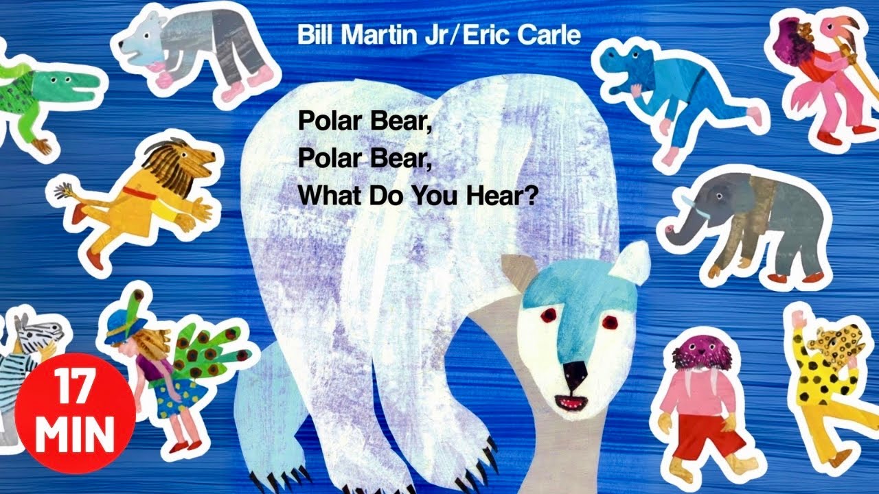 Polar Bear, Polar Bear, What Do You Hear? | 17-Minute Loop | Kids Song with Lyrics & Animation