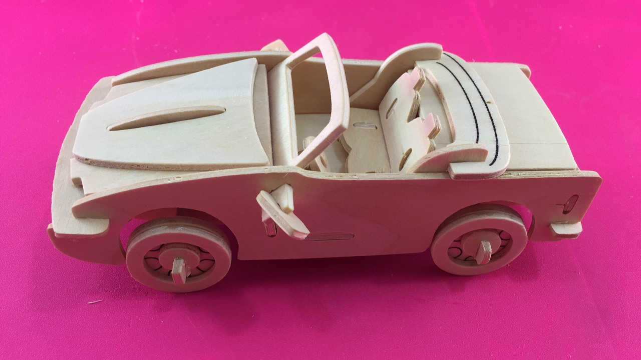 DIY 3D Woodcraft Construction Kit CONVERTIBLE