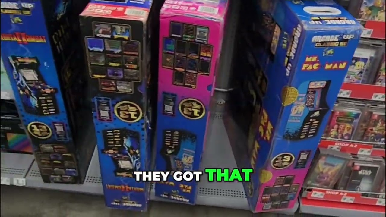 Cool Table Top Retro Arcade Games Spotted at Walmart! Wide Angle #shorts