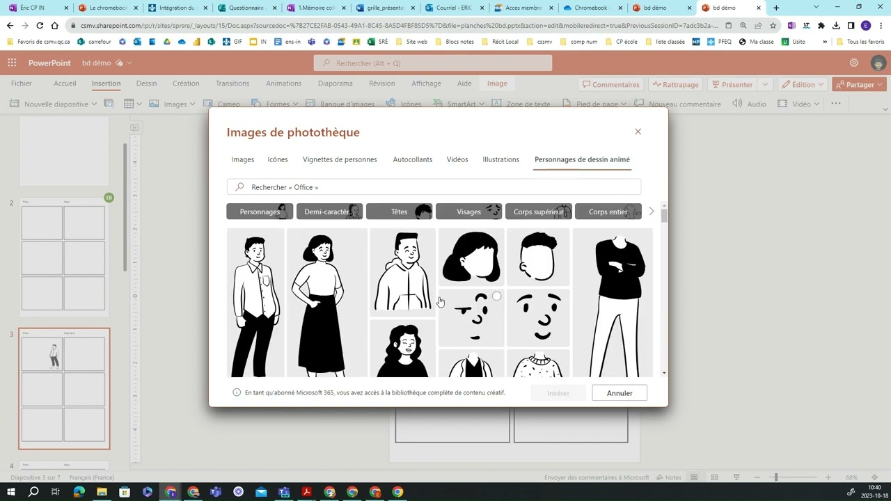 Créer une bd avec Powerpoint