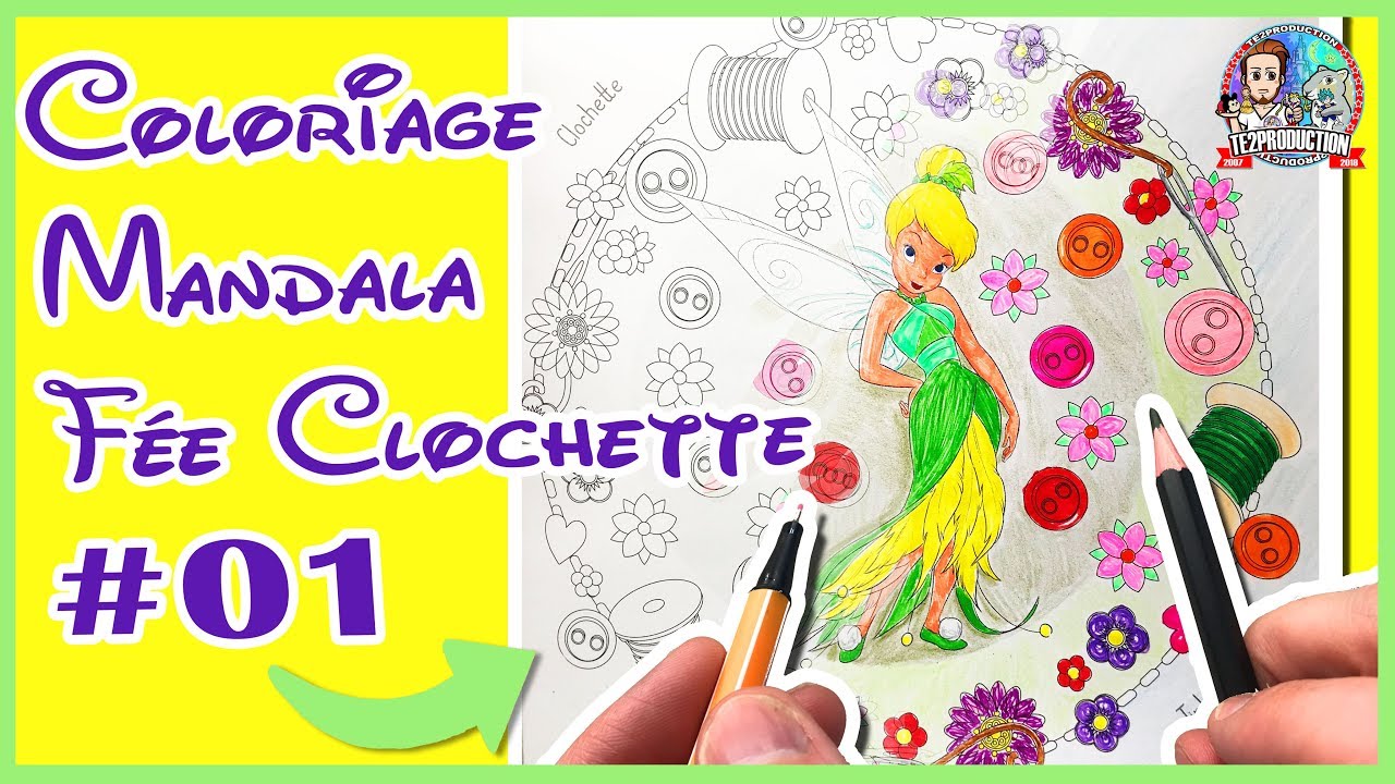 MON PREMIER COLORIAGE DISNEY MANDALA FEE CLOCHETTE