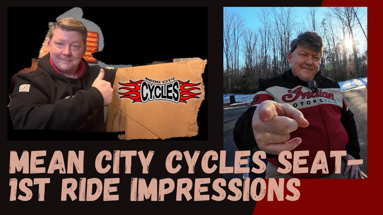 1st Ride With Mean City Motorcycle Seat Double Memory Foam. Quick First Impression Video.