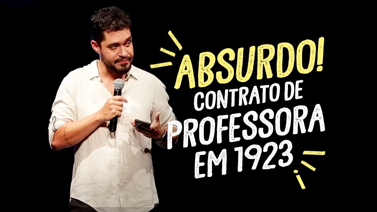 Como era o contrato de uma professora em 1923? ABSURDO | Diogo Almeida