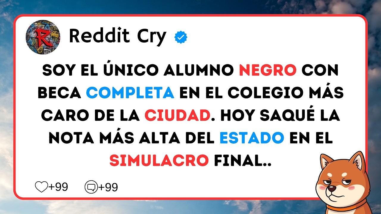 “Soy el único alumno negro con beca completa en el colegio más caro de la ciudad. Hoy saqué la...
