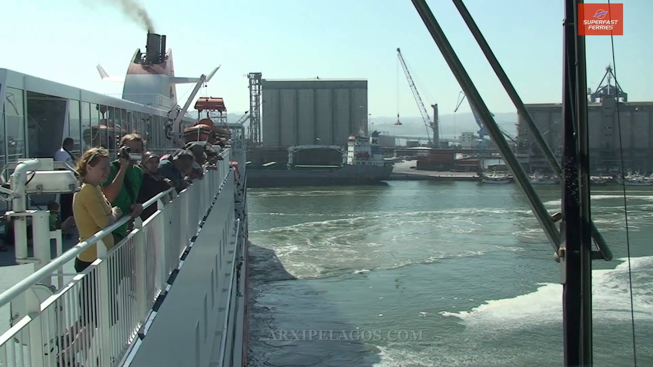 SUPERFAST VI:  Arrival at Ancona port