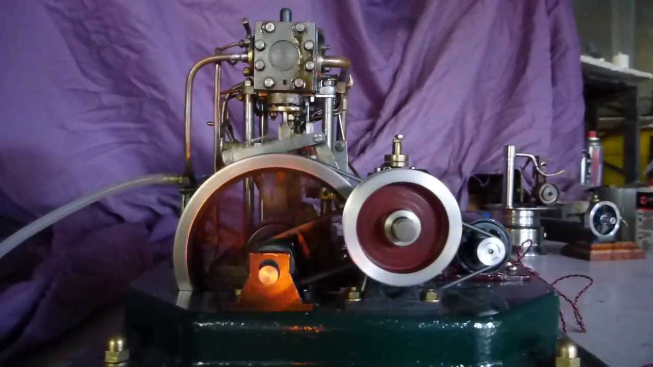 Inverted twin Steam engine