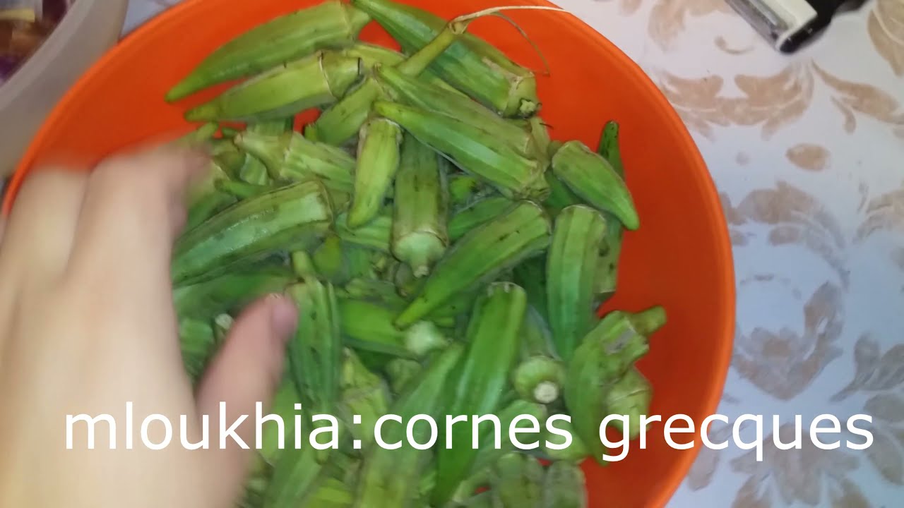 Cornes grecques alg&eacute;roise🇩🇿  (Mloukhira  alg&eacute;rienne) ملوخية جزائرية بنة وحدها