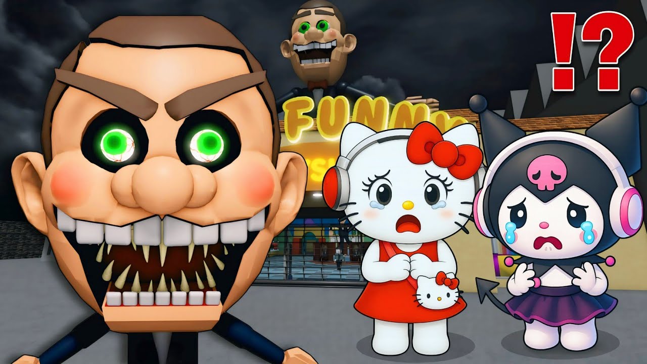 Kuromi & Hello Kitty ESCAPES Mr. FUNNY DUMMY (Scary Obby) in ROBLOX!