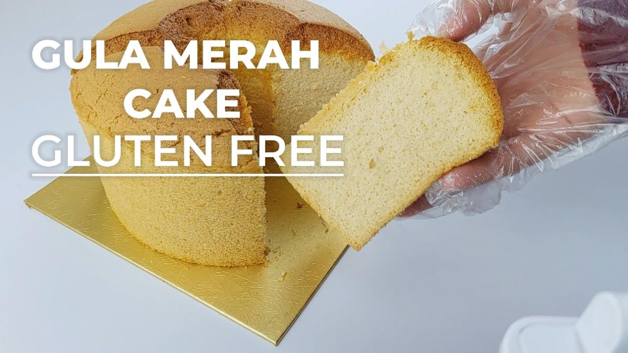 Chiffon Gula Merah - Tanpa Tepung Terigu