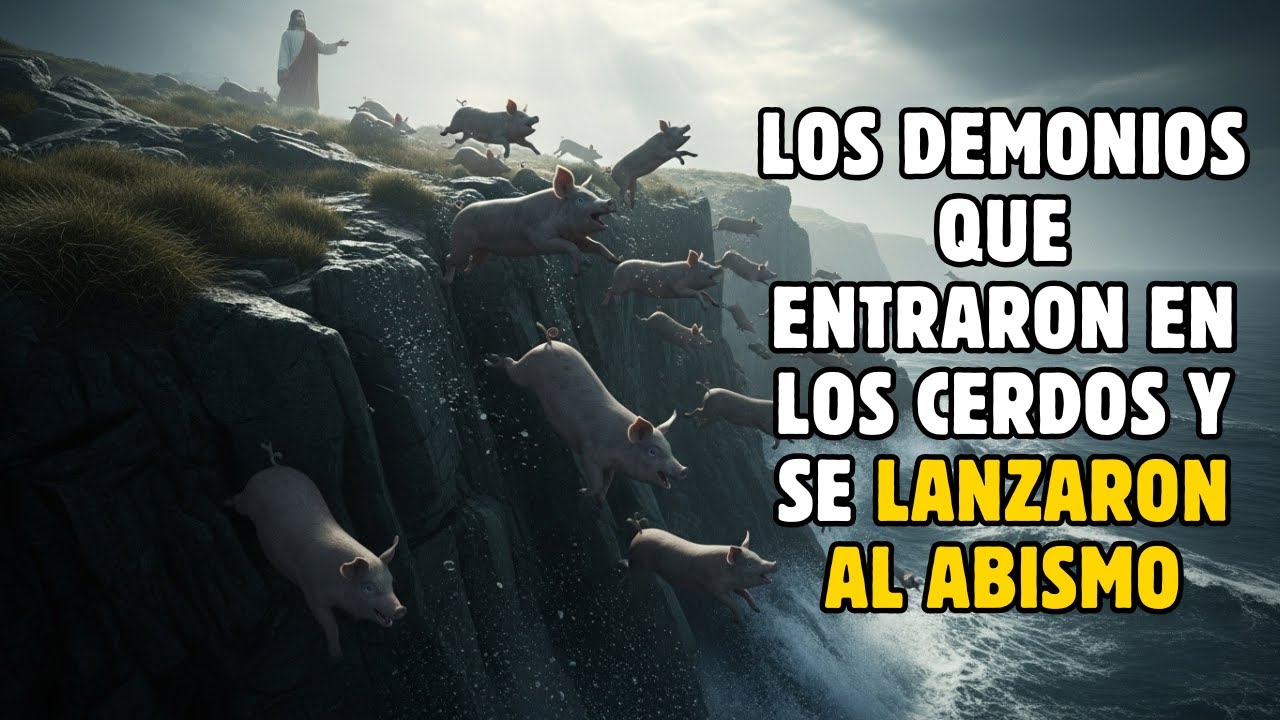 🔥 LOS DEMONIOS QUE ENTRARON EN LOS CERDOS Y SE LANZARON AL ABISMO | La Verdad Que La Biblia Revela 📜