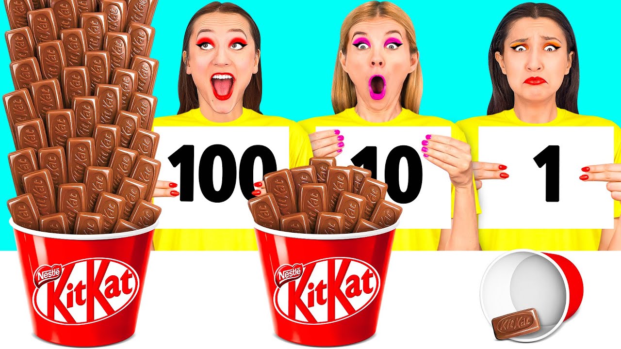 100 Vrstev Jídla Výzva | Epická Bitva o Jídlo