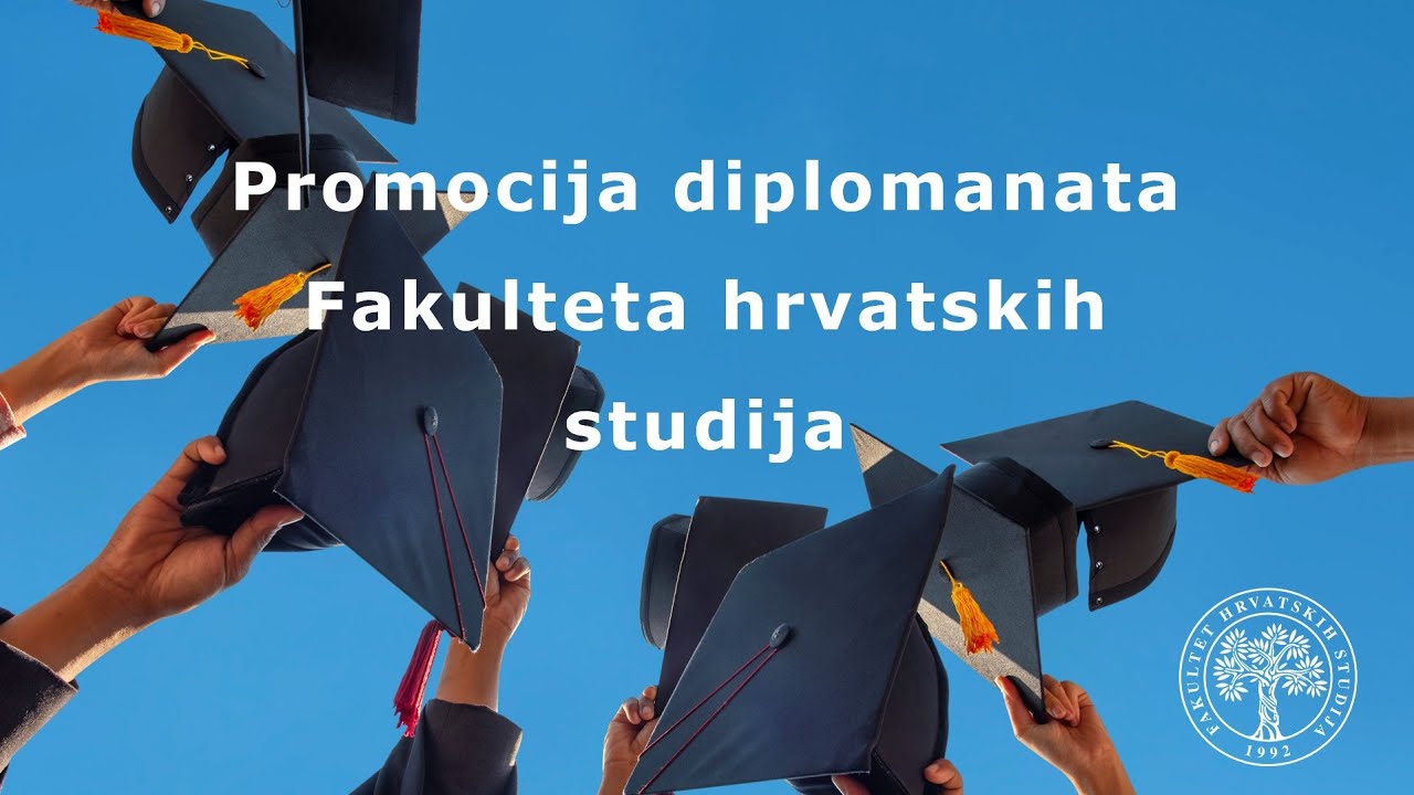 Svečana promocija diplomanata Fakulteta hrvatskih studija - 5. travnja 2025. u 11 sati