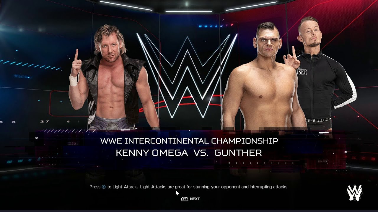 WWE 2K24 Kenny Omega Vs Gunther No Disqualification Match