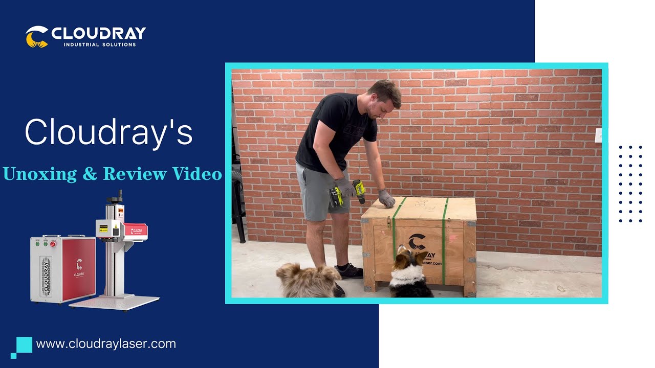 Unboxing Cloudray Upgraded MP-60 60W MOPA Fiber Laser Machine