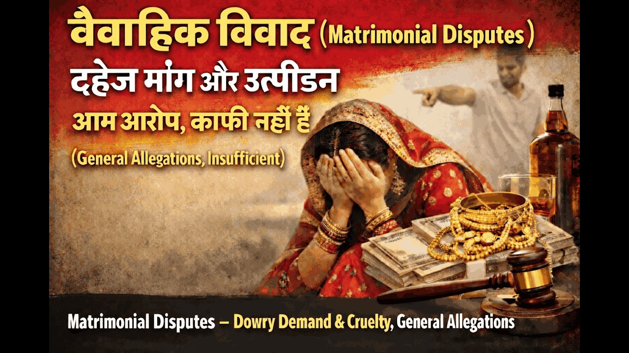 Hindi Language Video  - Matrimonial disputes  - Dowry demand and cruelty - General allegations 