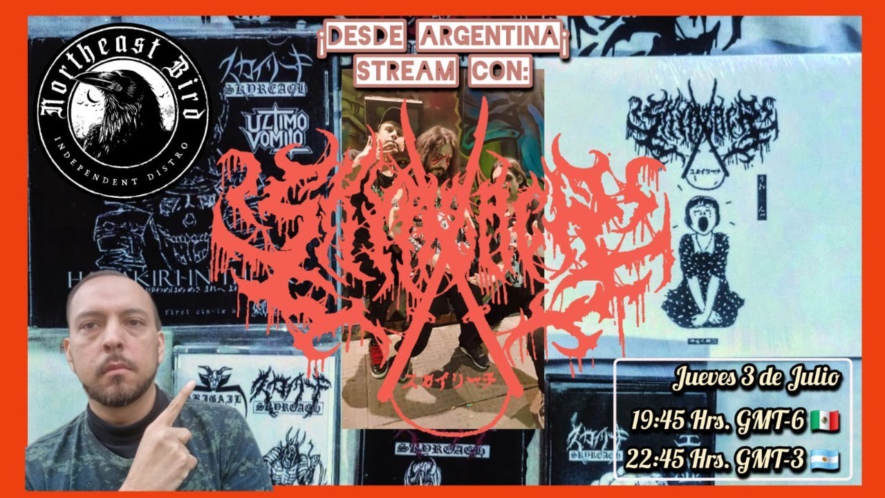 Conoceremos En Stream el Metal de Skyreach, destacando Metal Extremo y Líricas de Cultura Japonesa