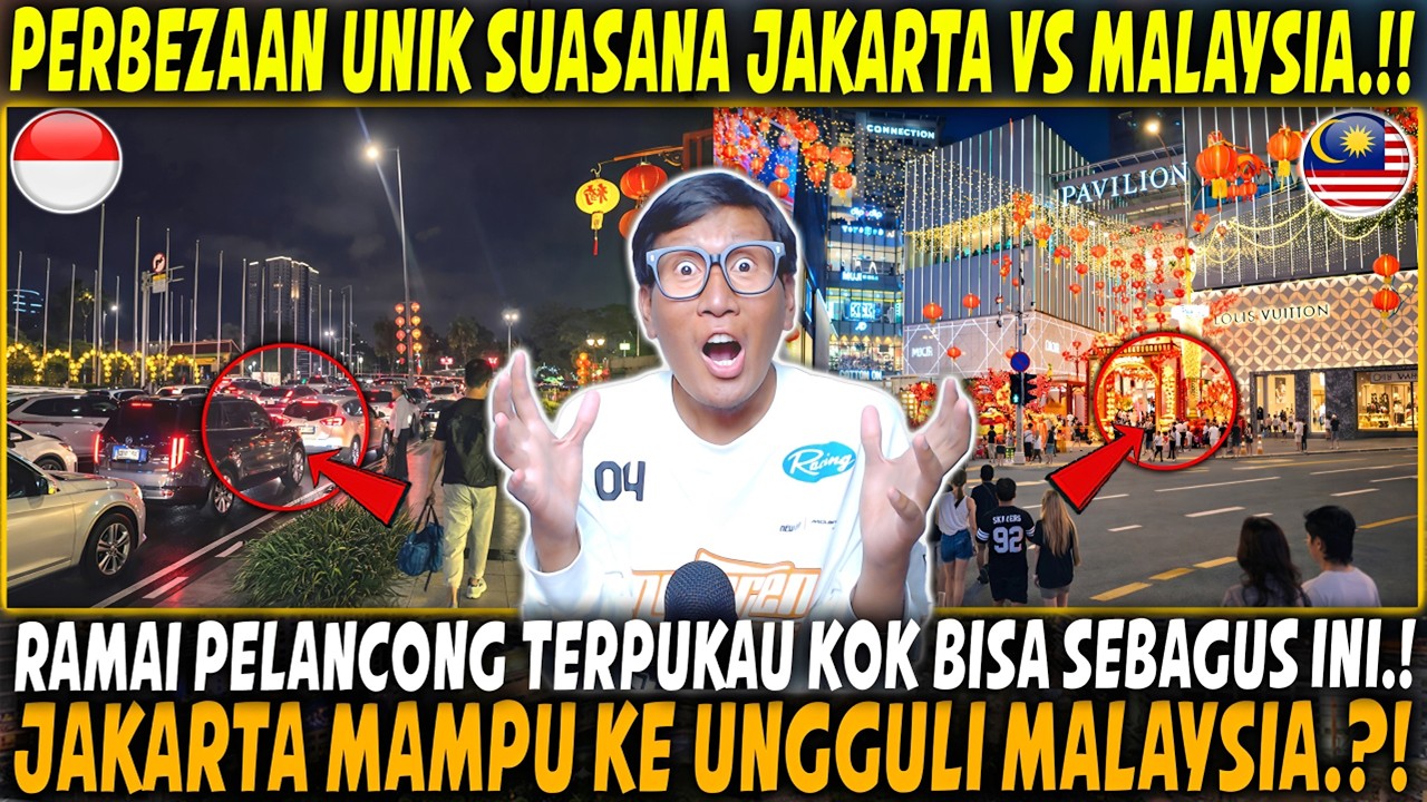 TERKEJUT‼️ Suasana Menjelang Imlek Jakarta vs Malaysia! Pelancong Terpukau! Jakarta Mampu Ke Saingi?