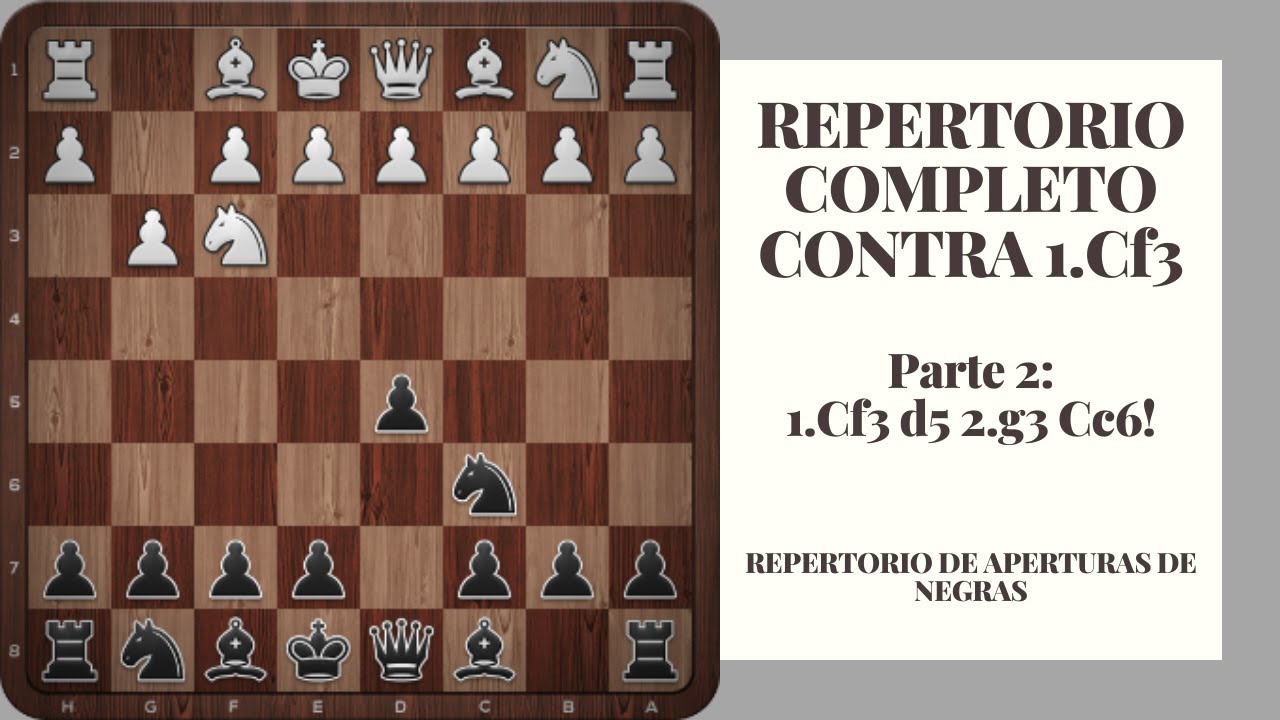 Repertorio contra 1.Cf3 - Parte 2: 1...d5 2.g3 Cc6!