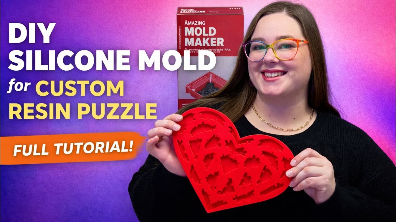 How I Made a Custom Resin Puzzle Mold with Alumilite Amazing Mold Maker | Full Tutorial