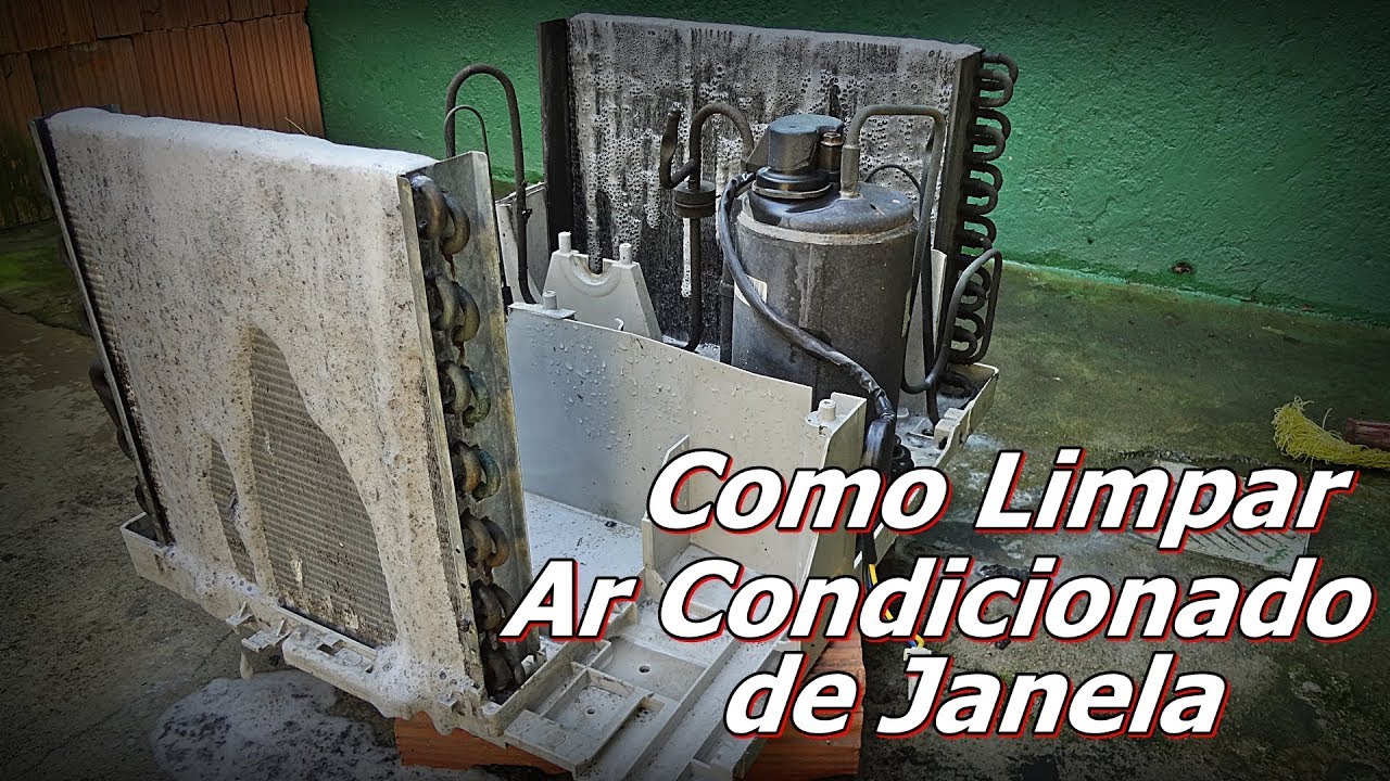 Como Limpar Ar Condicionado de Janela - Limpeza de Ar Condicionado de Parede - FVM
