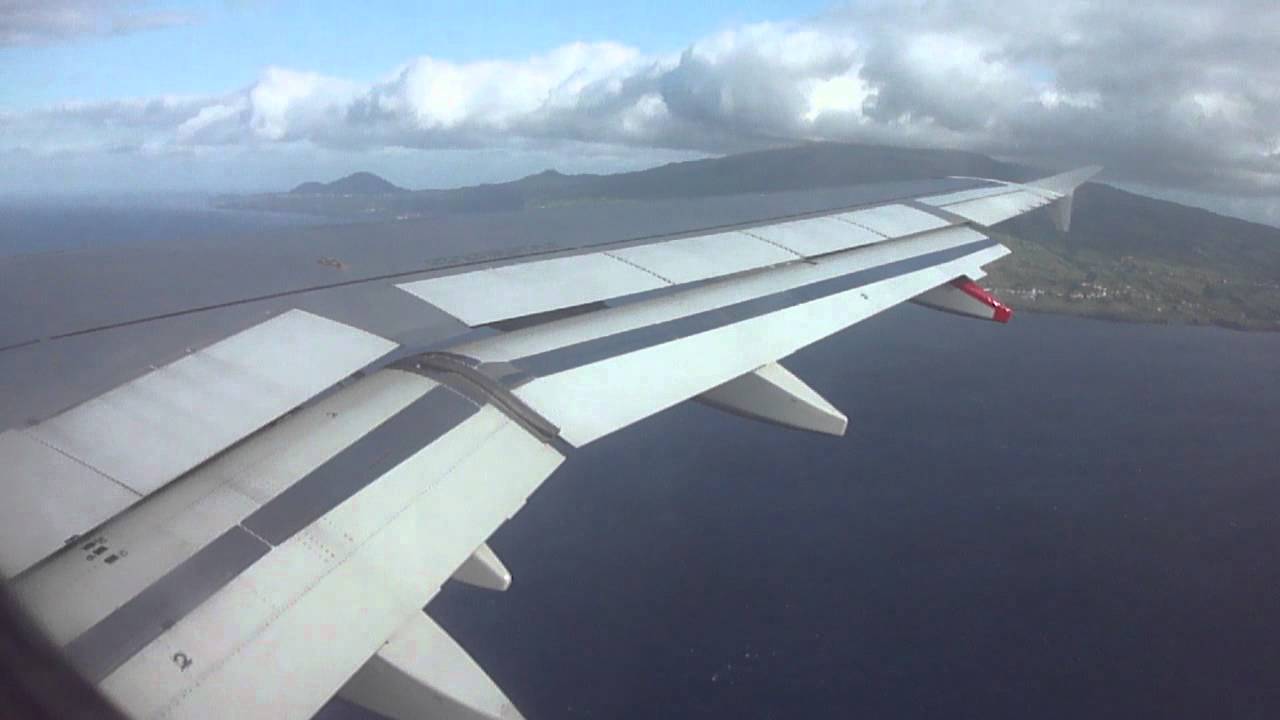 Tap A320 Landing at Horta, Azores