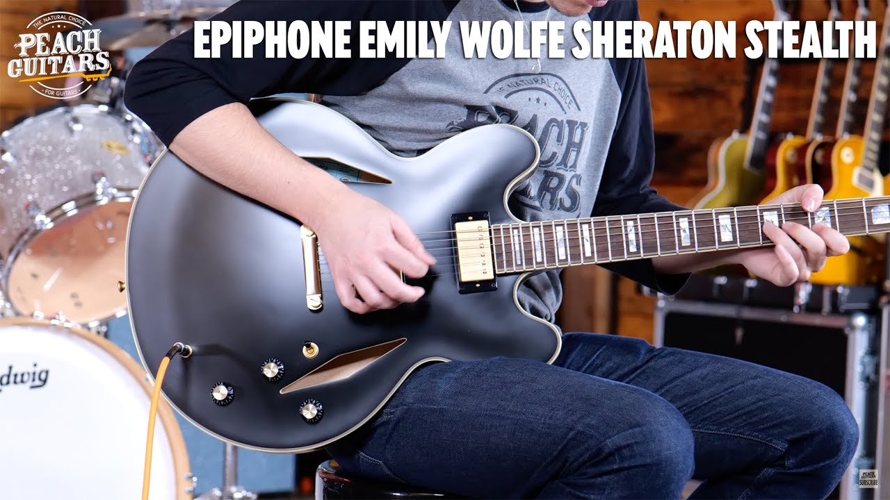 No Talking...Just Tones | Epiphone Emily Wolfe Sheraton Stealth