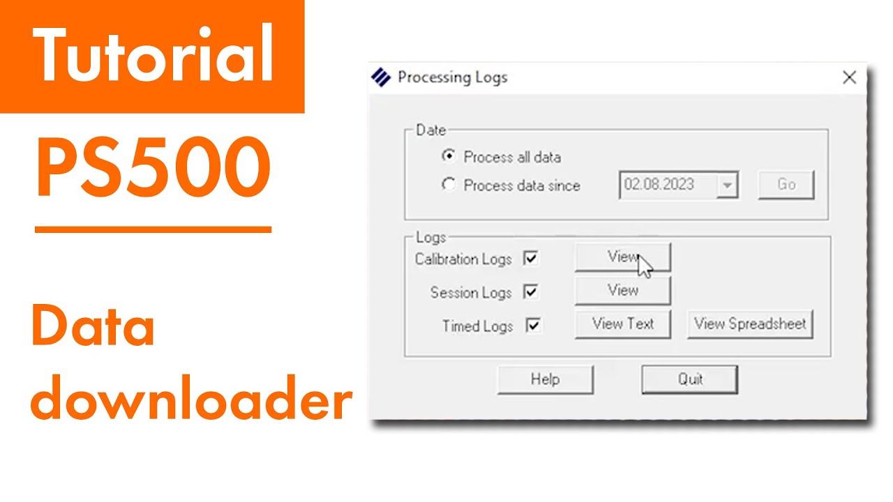 How to use data downloader software with your PS500 / VISA