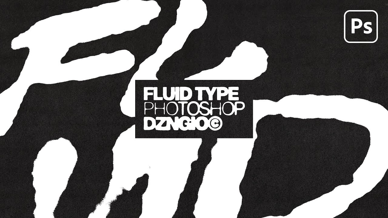 COMO HACER efecto FLUID TYPE en PHOTOSHOP con MOUSE! / CREA TUS TIPOGRAFIAS DESDE 0!