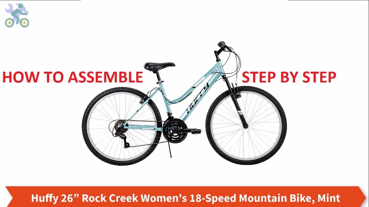 How To Assemble Huffy 26 inch Rock Creek Women's 18 Speed Mountain Bike, Mint