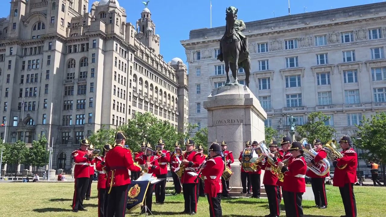 The Band of The Duke of Lancaster's Regiment, Aces High March, Liverpool 2025