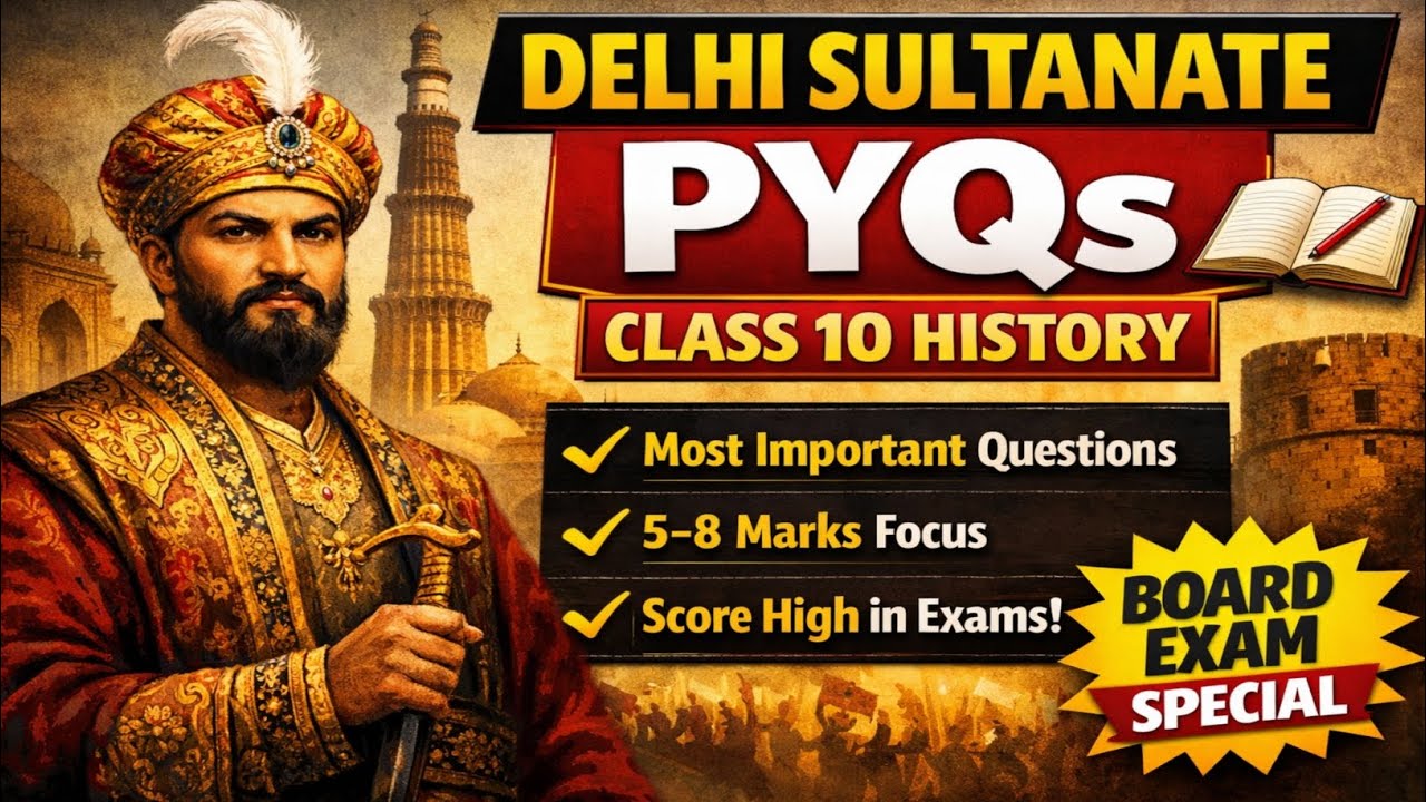 Delhi Sultanate PYQ | Class 10 History | Most Important Previous Year Questions