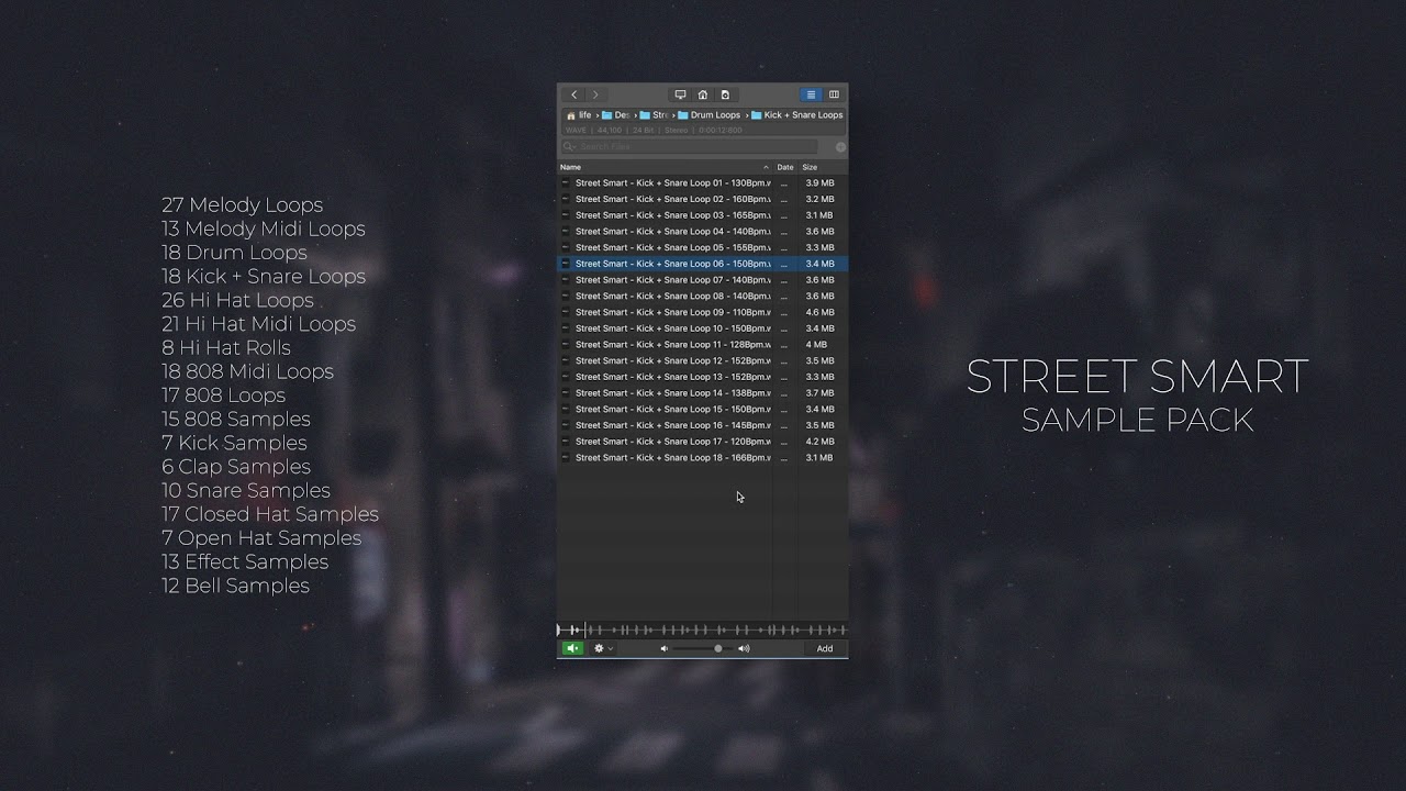 Trap Sample Pack | Drum Kit + Loop Pack 2020 | Street Smart Demo
