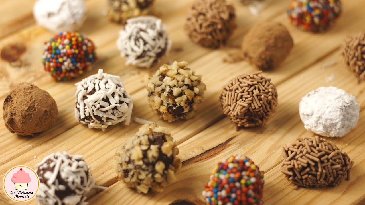 Trufas de chocolate con licor de café 🍫 Receta Fácil / Easy chocolate truffles with coffee liqueur.