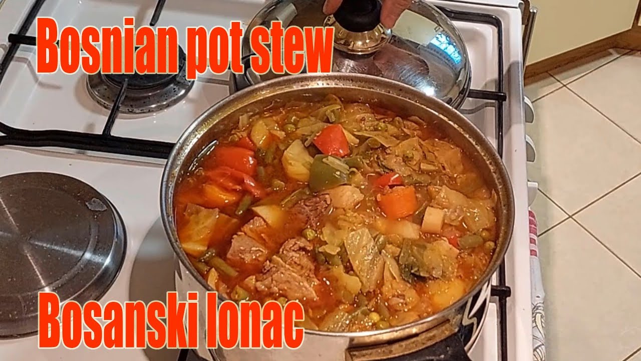 Bosanski lonac, Bosnian pot stew, Bosnischer topf