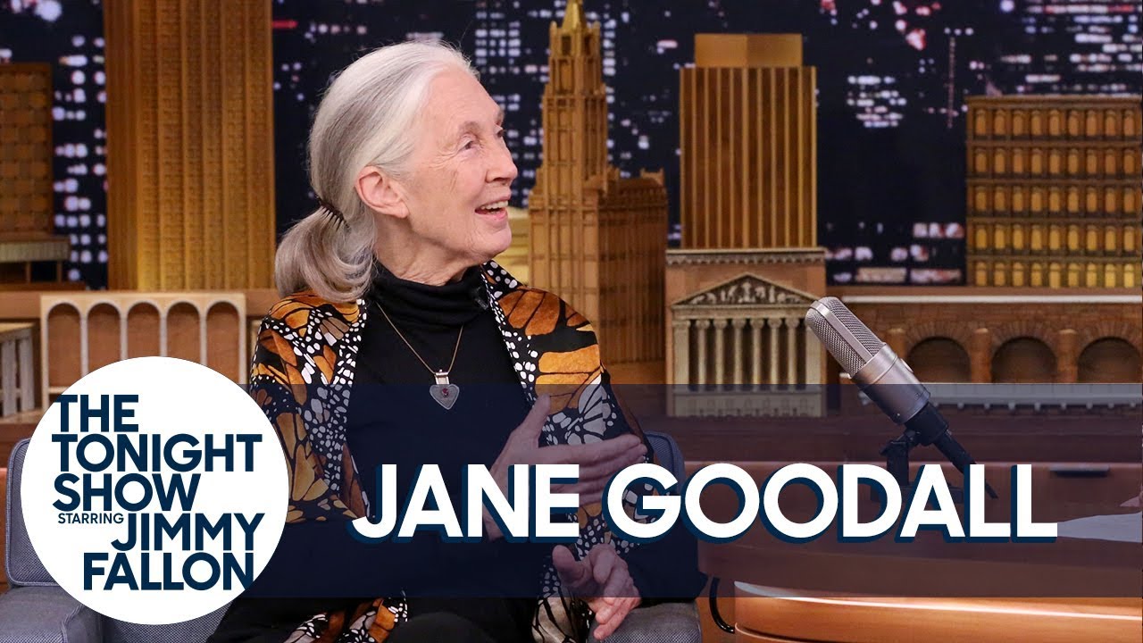 Dr. Jane Goodall Teaches Jimmy About Pant-Hoots and Roots & Shoots