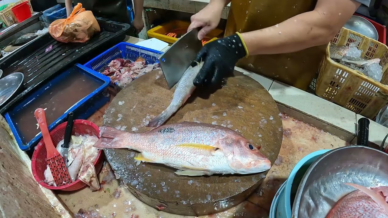 Professional Fish Cutting Technique | Seafood Processing Skills | Satisfying Knife Work