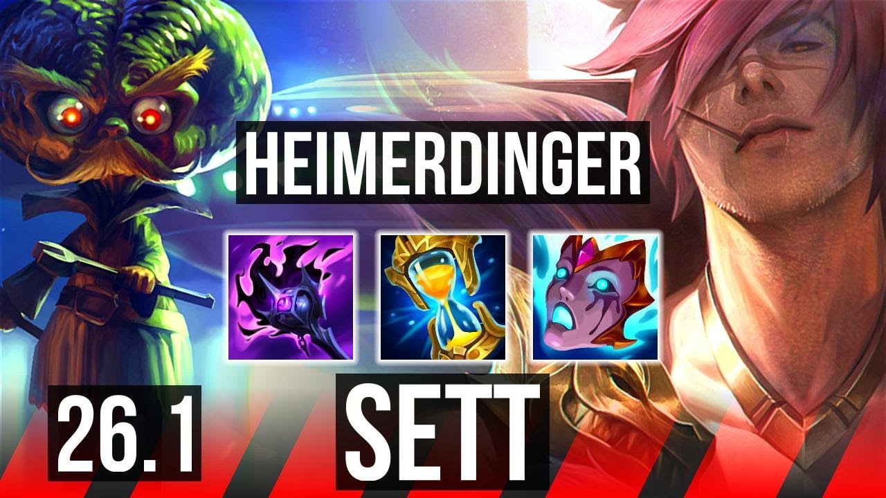 HEIMERDINGER vs SETT (TOP) | 51K damage | KR Master | 26.1
