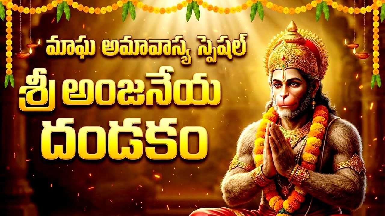 శ్రీ అంజనేయ దండకం | Sri Hanuman Dandakam | Anjaneya Dandakam In Telugu | Bhakti Patalu