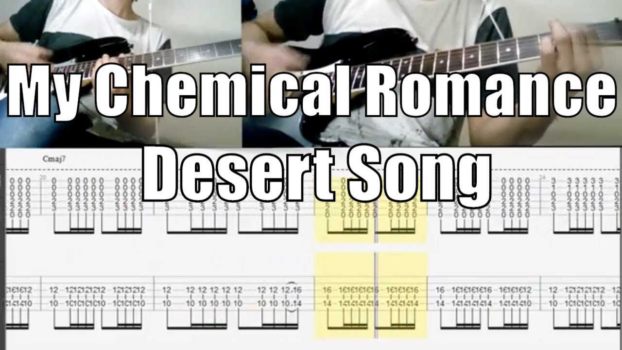 My Chemical Romance Desert Song Cover Guitar (Tab Lesson)